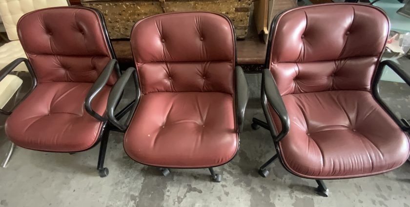 Mid-Century swivel office chairs