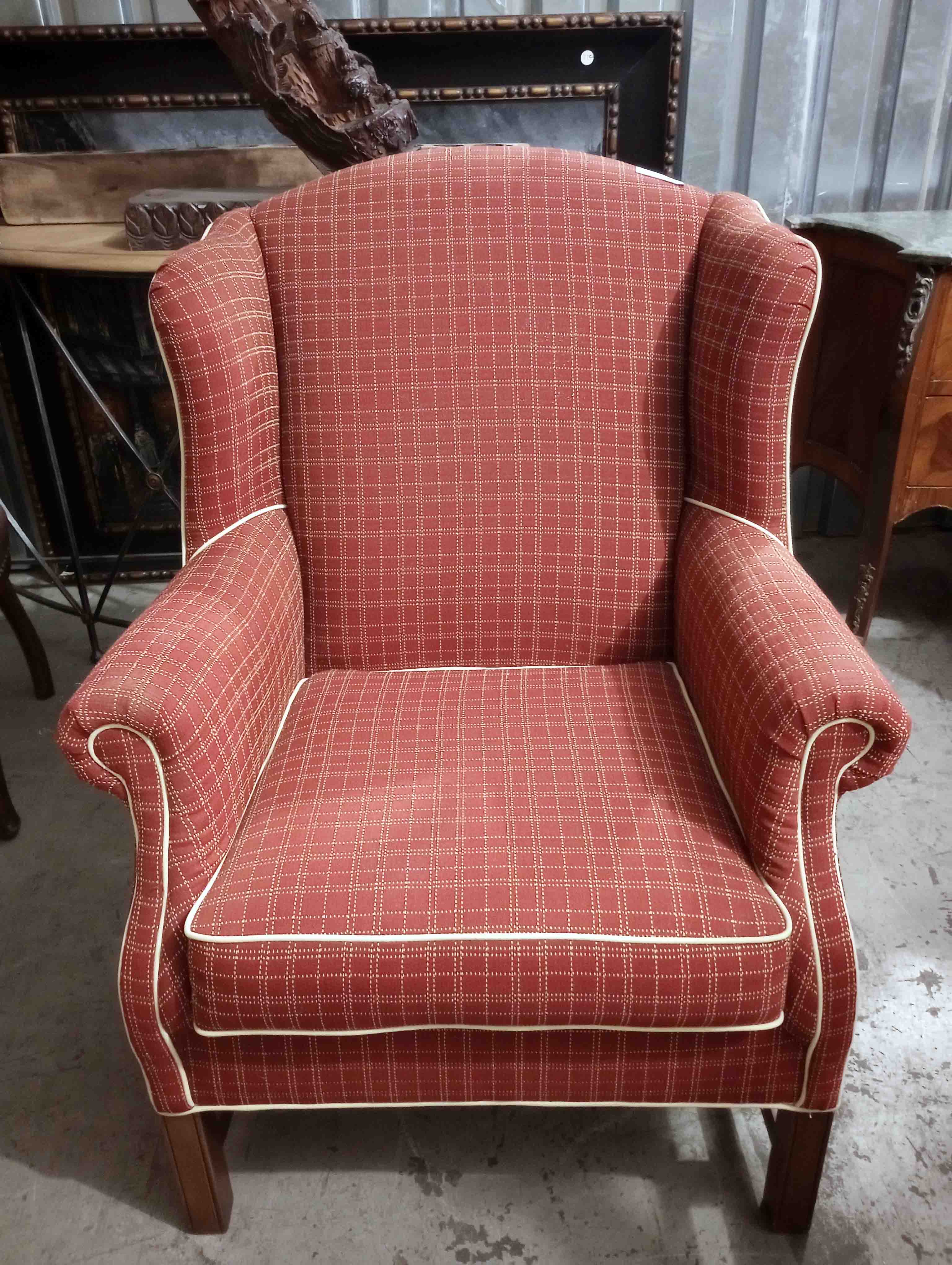 Wingback Arm Chair Potros Resale Shop   Wingback Arm Chair 