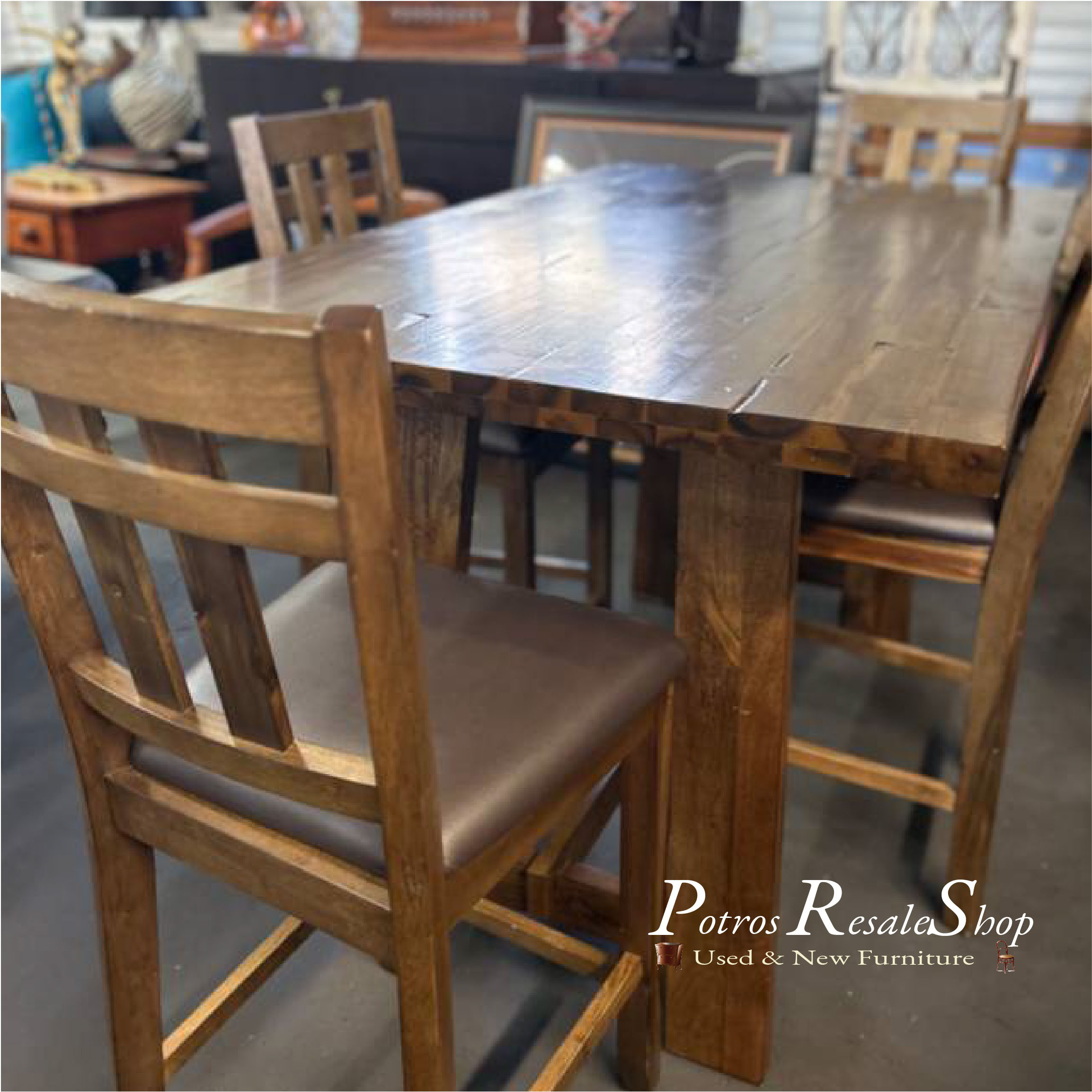 beautiful solid wood dining table