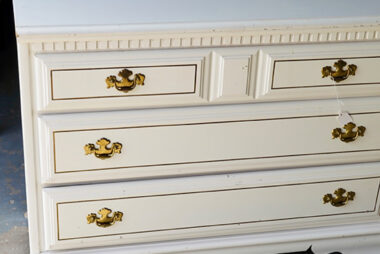 Vintage white drawer dresser