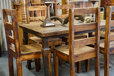 beautiful solid wood dining table