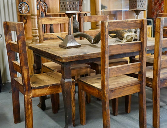 beautiful solid wood dining table