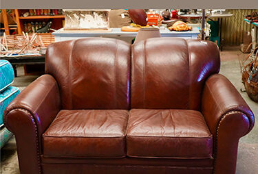 leather sofa