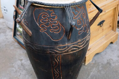 Hand Made Wood Kpanlogo Drum